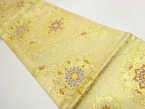 佐賀錦華紋に蝶・花唐草・古典柄模様織出し袋帯